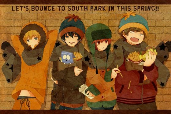 南方公园 Stan Marsh Kyle Broflovski Eric Theodore Cartman Kenny McCormick 斯坦 凯尔 卡特曼 肯尼