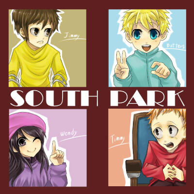 南方公园 Stan Marsh Kyle Broflovski Eric Theodore Cartman Kenny McCormick 斯坦 凯尔 卡特曼 肯尼