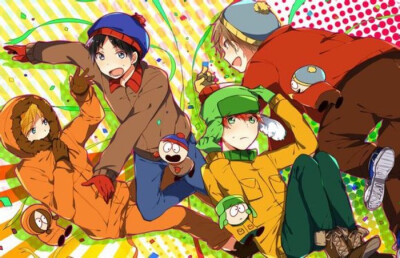 南方公园 Stan Marsh Kyle Broflovski Eric Theodore Cartman Kenny McCormick 斯坦 凯尔 卡特曼 肯尼