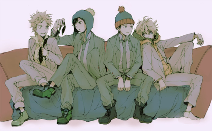 南方公园 Stan Marsh Kyle Broflovski Eric Theodore Cartman Kenny McCormick 斯坦 凯尔 卡特曼 肯尼