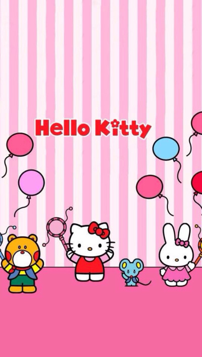 HelloKitty控 可爱 猫咪 粉色 组合 壁纸 萌 桌面壁纸 高清壁纸 无水印壁纸 蝴蝶结