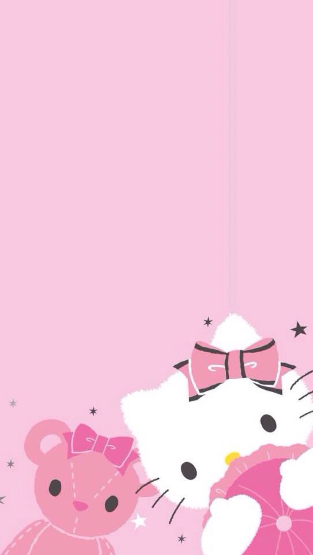 HelloKitty控 可爱 猫咪 粉色 组合 壁纸 萌 桌面壁纸 高清壁纸 无水印壁纸 蝴蝶结