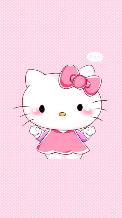 HelloKitty控 可爱 猫咪 粉色 组合 壁纸 萌 桌面壁纸 高清壁纸 无水印壁纸 蝴蝶结