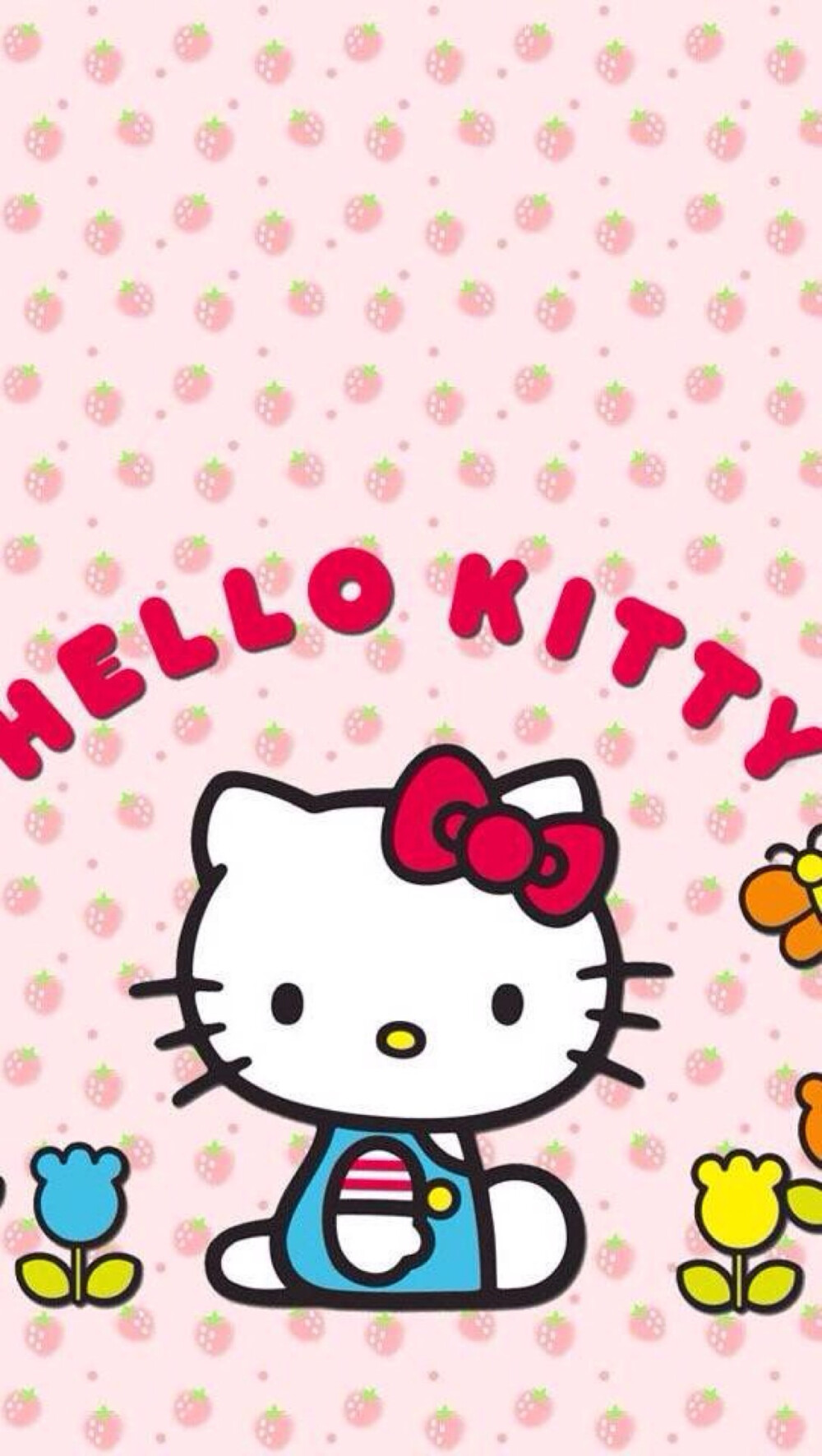 HelloKitty控 可爱 猫咪 粉色 组合 壁纸 萌 桌面壁纸 高清壁纸 无水印壁纸 蝴蝶结