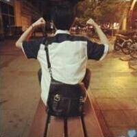 情侣头像 挎包少年