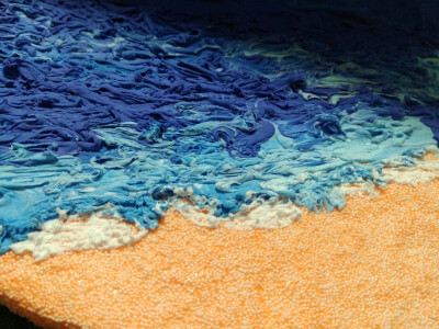 2016#超轻粘土#前阵子做的海面和沙滩……一个未完成的作品。❤by暮珥