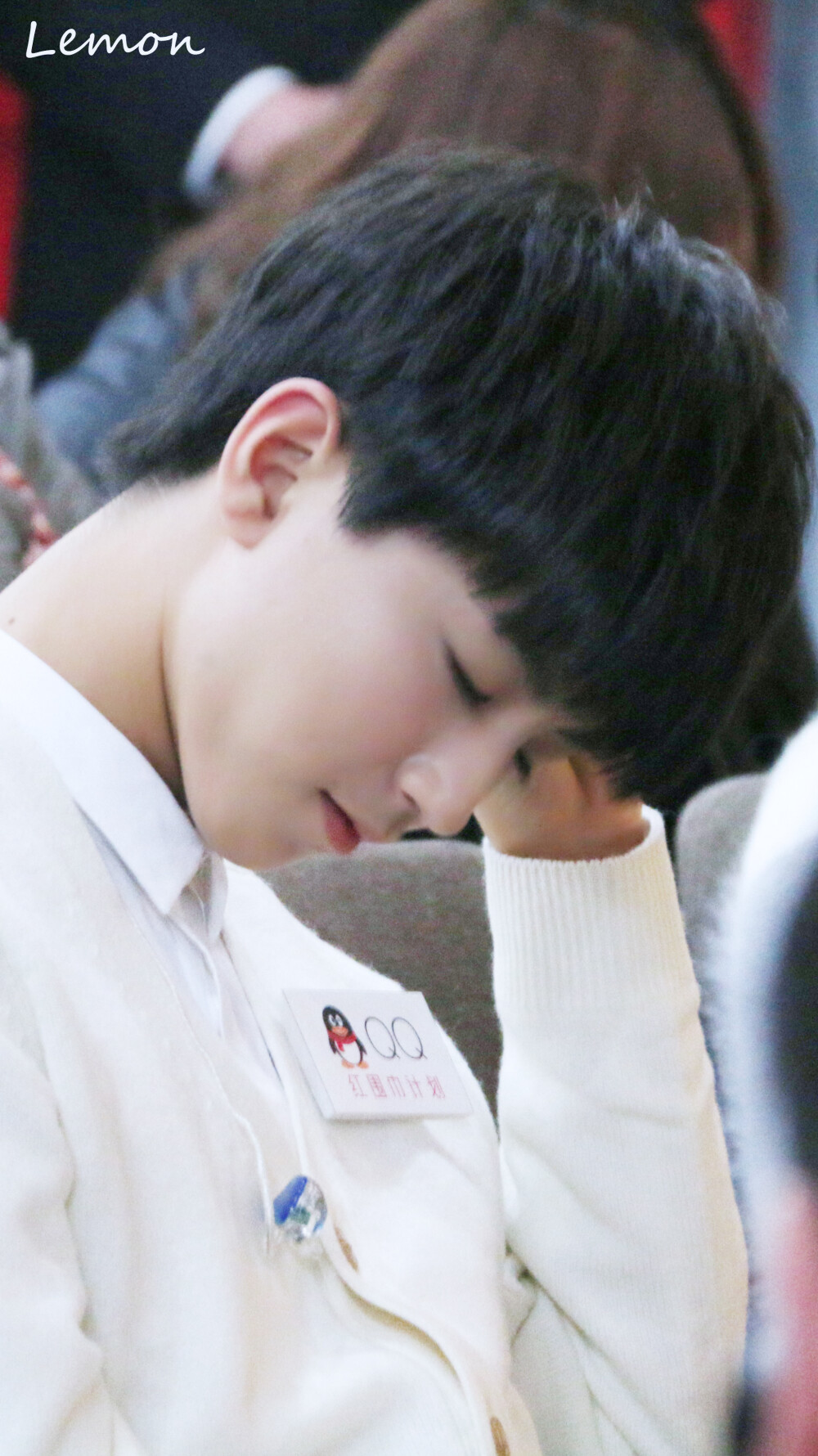 #王俊凯# #TFBOYS王俊凯# #TFBOYS# 151130 QQ空间红围巾公益活动 cr：LLLemonK