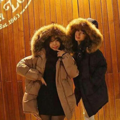韩国中长款修身显瘦貉子毛领棉服冬季加厚保暖羽绒棉衣