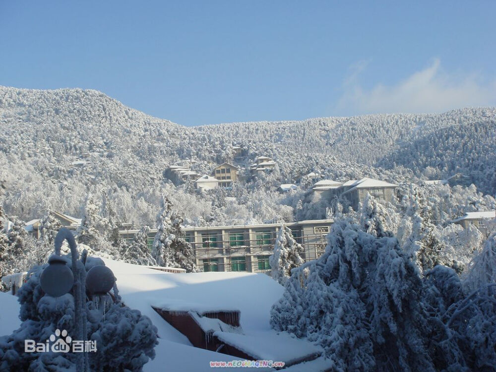 江西省九江市庐山雪景