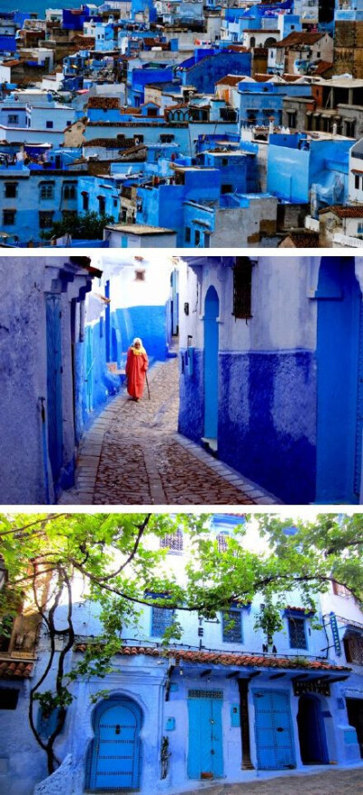 摩洛哥老城Chefchaouen——蓝色之城，宛如梦境