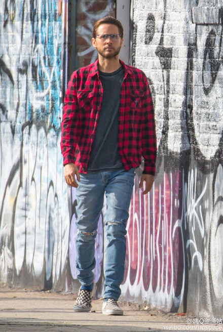 #Jared Leto# seen on a photo shoot for eyewear brand Carrera in Los Angeles, CA. 