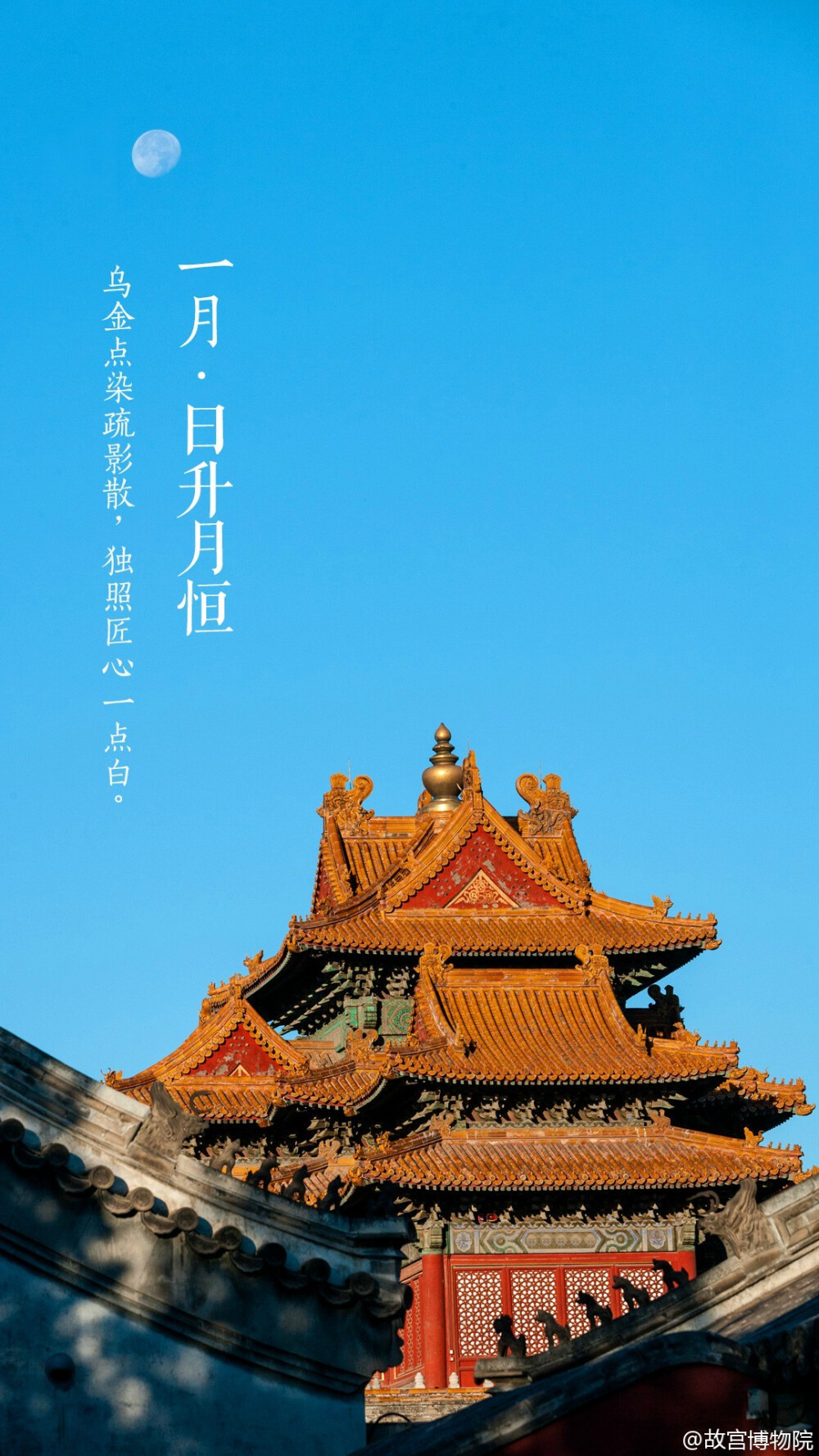 " 照片文字取自@故宫博物院