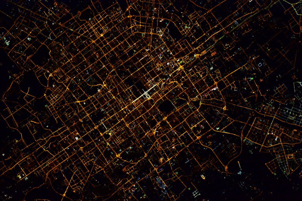北京夜景 NASA