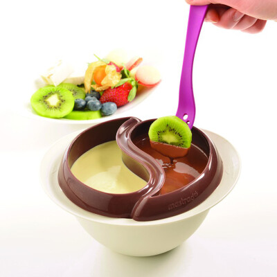 法国 Mastrad 微波炉专用巧克力火锅套装 融化巧克力锅 含小勺