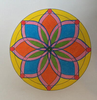 彩铅曼陀罗作品5
