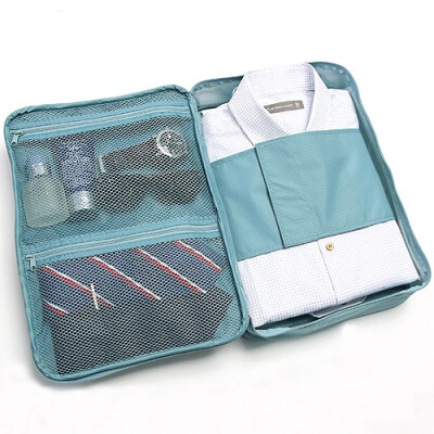 韩国monopoly时尚简约出差衬衣领带收纳包旅行防水衣物整理袋