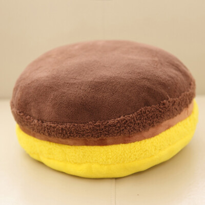 现货法式Macaron撞色香蕉巧克力马卡龙圆饼创意抱枕靠垫