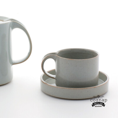 coznap select在途 日本进口Moderato土陶手制咖啡杯碟两件套