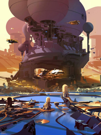 画师 Sparth 的概设作品，看着就好爽~(｡･∀･)ﾉ