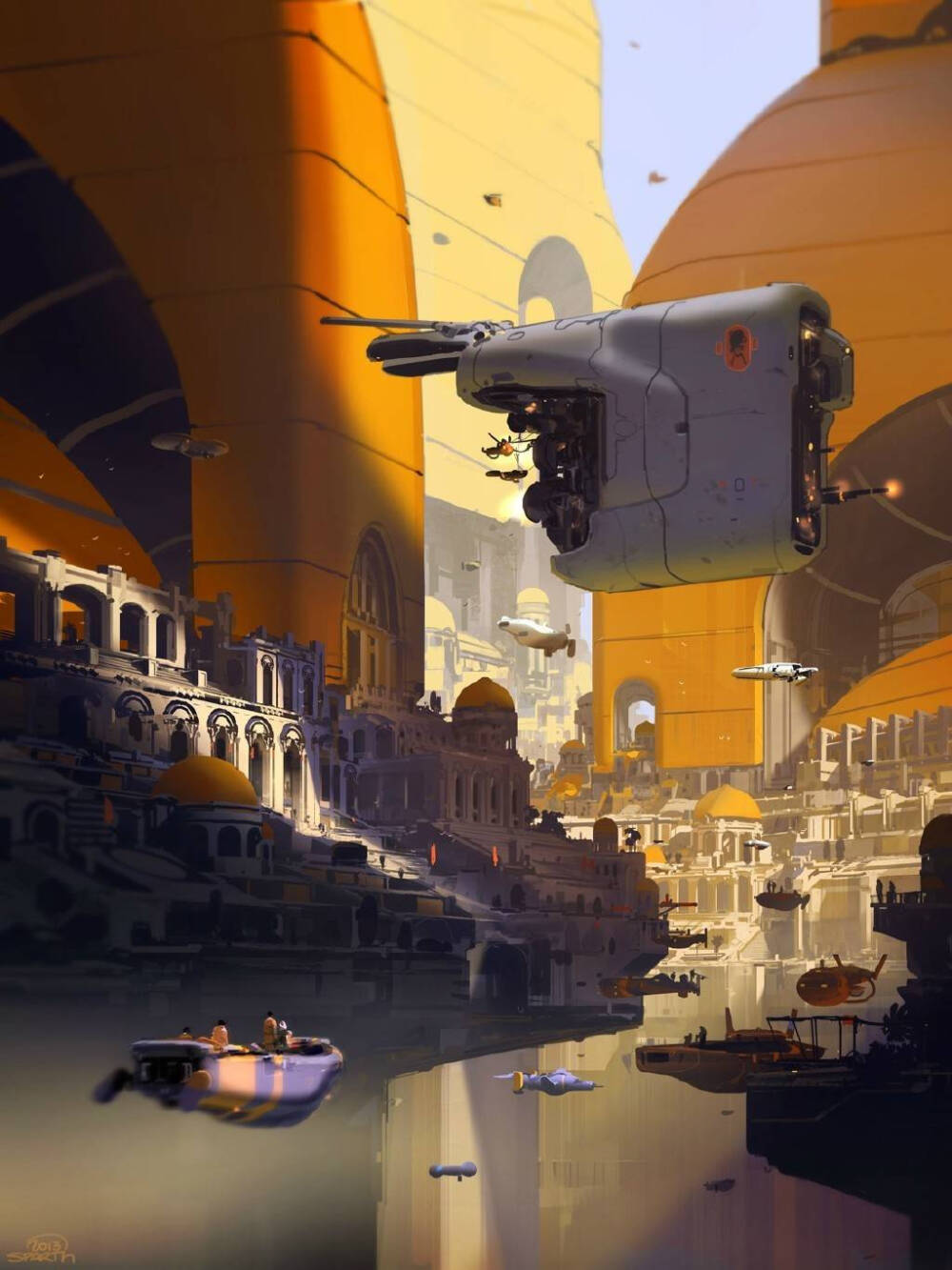 画师 Sparth 的概设作品，看着就好爽~(｡･∀･)ﾉ