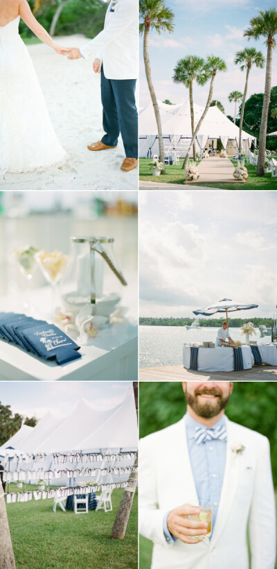 NAUTICAL NAVY & PINK FLORIDA WEDDING