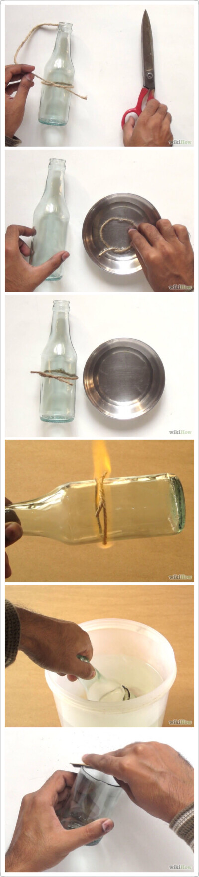 如何圆滑的切割玻璃瓶，和以前的图解可搭配使用