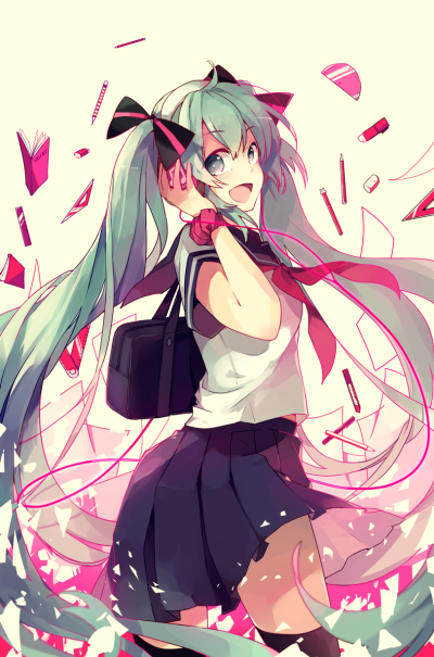 【id=45373395】初音未来，miku，水手服，JK，动漫，P站，少女