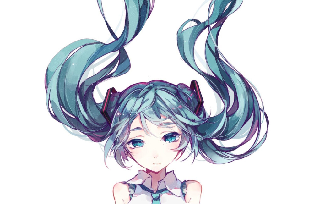 【id=54135868（LOG）_p2】初音未来，miku，公式服，飘逸长发，动漫，少女，P站