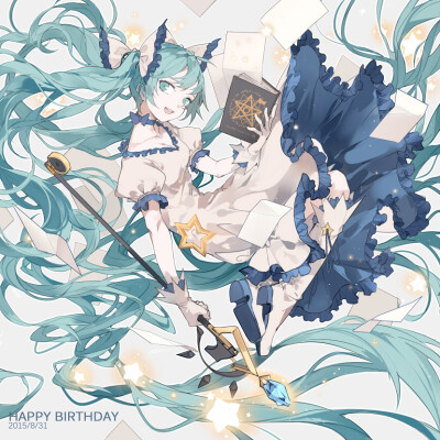 【id=52283087】初音未来，miku，魔法使，马猴烧酒（？？？），P站，少女，动漫