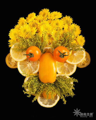 创意 美食 人物 橙子 蔬果