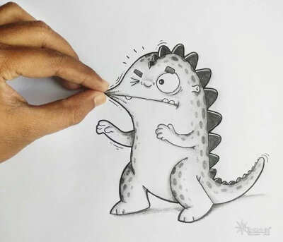 创意 简笔画 儿童画 恐龙