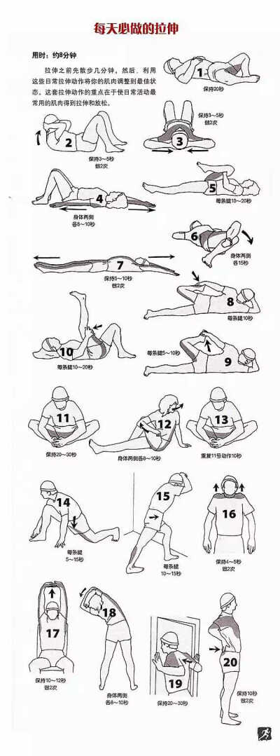 每天都需要做的拉伸运动