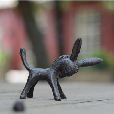 创意复古铸铁摆件 动物造型纸镇 创意礼品