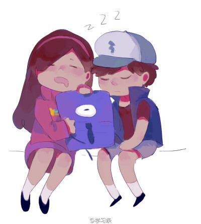 怪诞小镇，Mabel，Dipper，双子，姐妹，好可爱！未授权侵权删