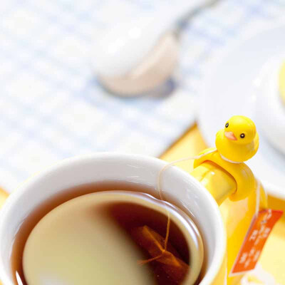 趣玩创意萌宠茶包扣 陶瓷杯扣 可爱卡通动物茶叶包扣 识别扣子