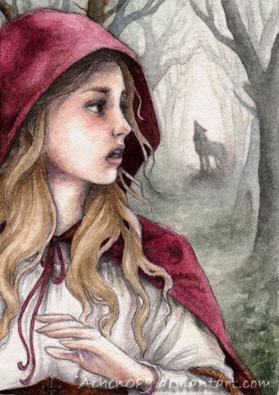 ACEO:Red Riding Hood by ~Achen089 on deviantART