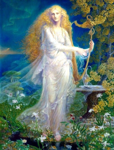 Queen of the Golden Woods (Galadriel) - Kinuko Y. Craft.