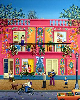 Serenade of Love by Laura Vidra - GINA Gallery of International Naive Art