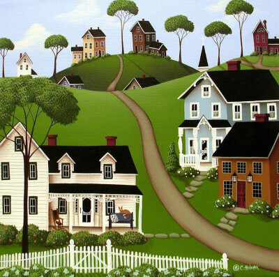 Higginsville Painting by Catherine Holman