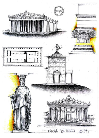 Greek Architecture by dedeyutza.deviant... on deviantART