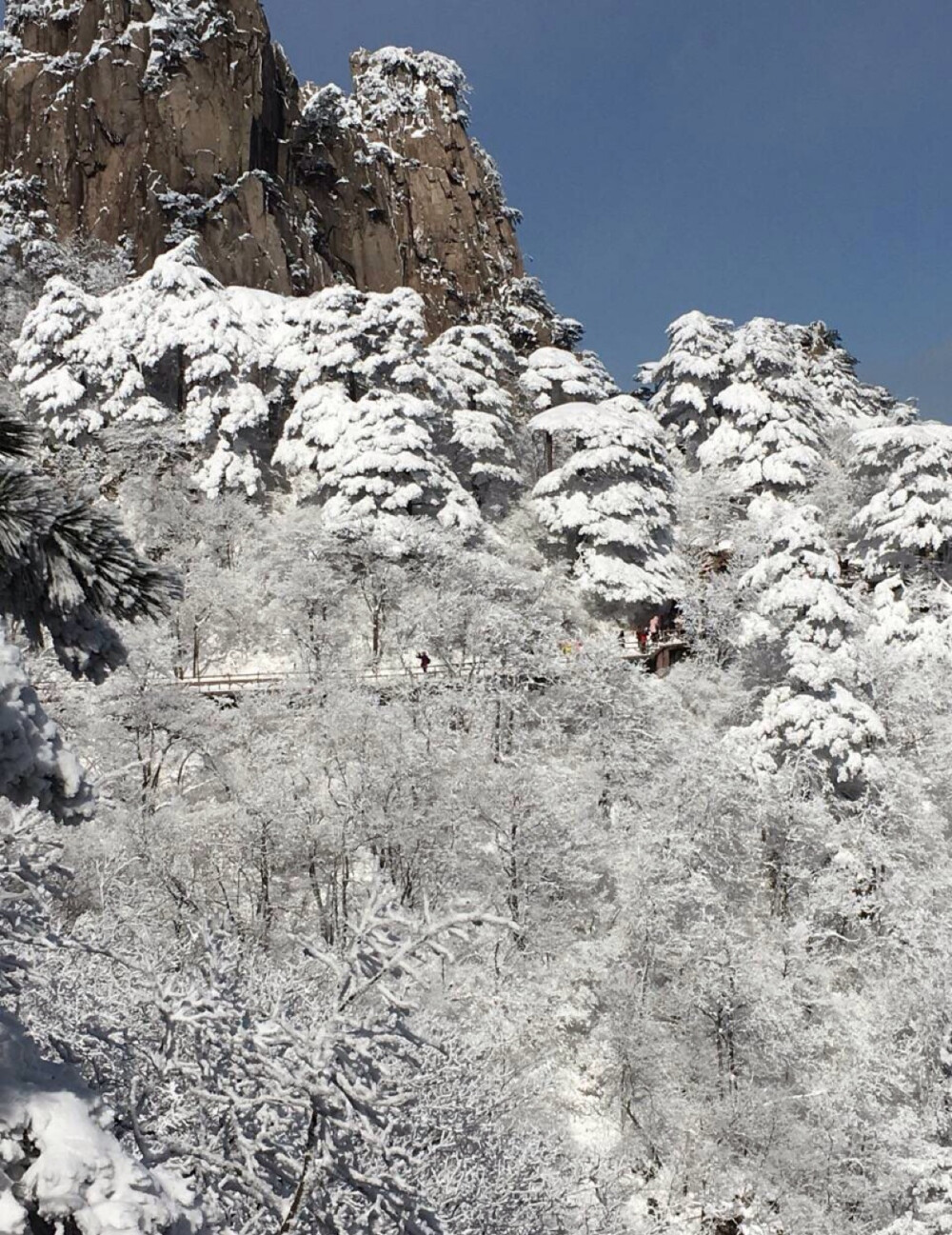 黄山雪景