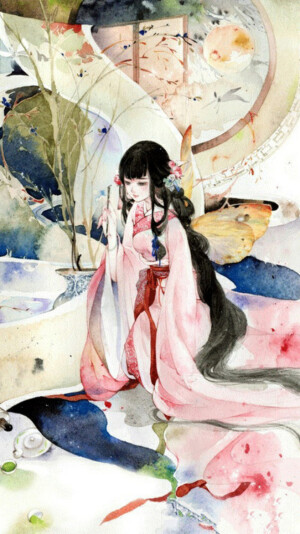 六曲阑干偎碧树，杨柳风轻，展尽黄金缕。谁把钿筝移玉柱？穿帘海燕惊飞去。
   满眼游丝兼落絮，红杏开时，一霎清明雨。浓睡觉来慵不语，惊残好梦无寻处？
——冯延巳《鹊踏枝》