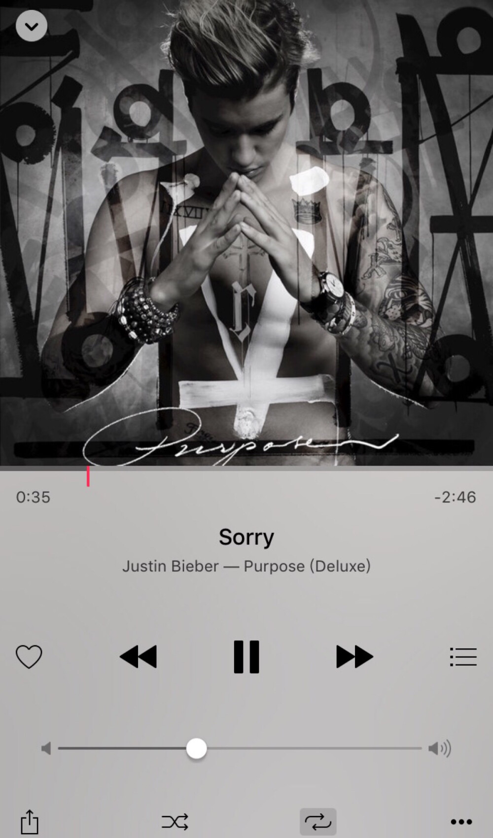 #音乐推荐#
名字：Sorry
歌手：Justin Bieber
推荐理由：Bieber的歌当然要好好推荐！/花痴脸/ 这首歌就是Hip-Hop的感觉，会洗脑！为什么po主会听到一丝丝印度风的感觉！勿喷！另外一首what do you mean其实也挺好听的～