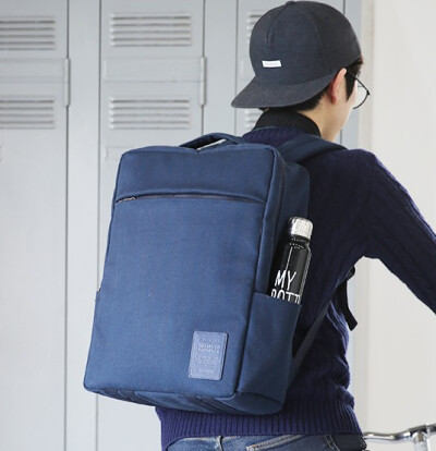 韩国MONOPOLY时尚明星款潮男士双肩包 电脑内胆背包商务休闲
