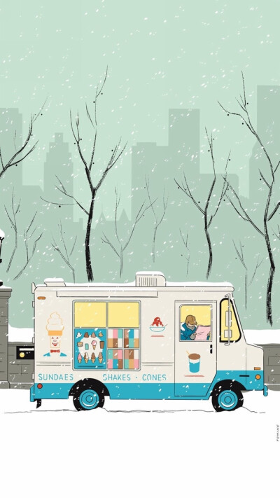 iphone4/5/6壁纸 冬日之景.