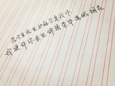 手写。美文美段。