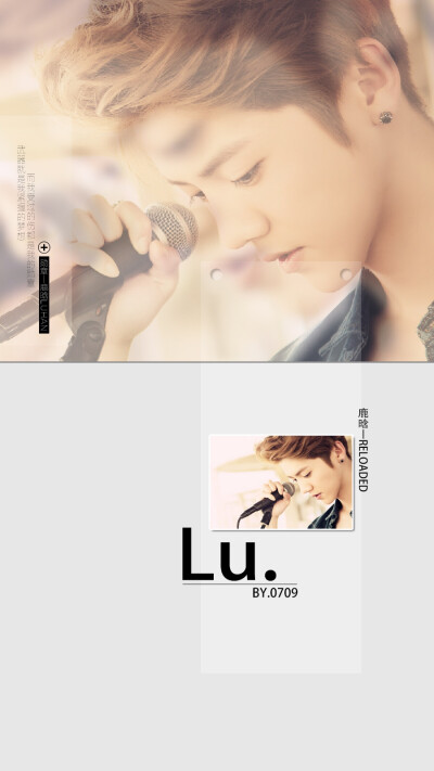 原创壁纸！不定期更新！鹿晗 LUHAN原创高清手机壁纸！#鹿晗 #LUHAN #RELOADED #原创 #壁纸 #高清壁纸 #锁屏