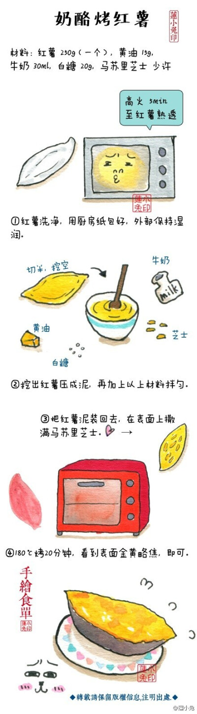 奶酪烤红薯