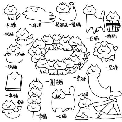 可爱简笔画，平时无聊画着玩。