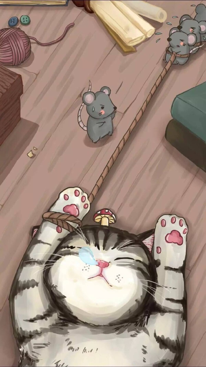 壁纸。可爱。萌。锁屏。猫咪。治愈。